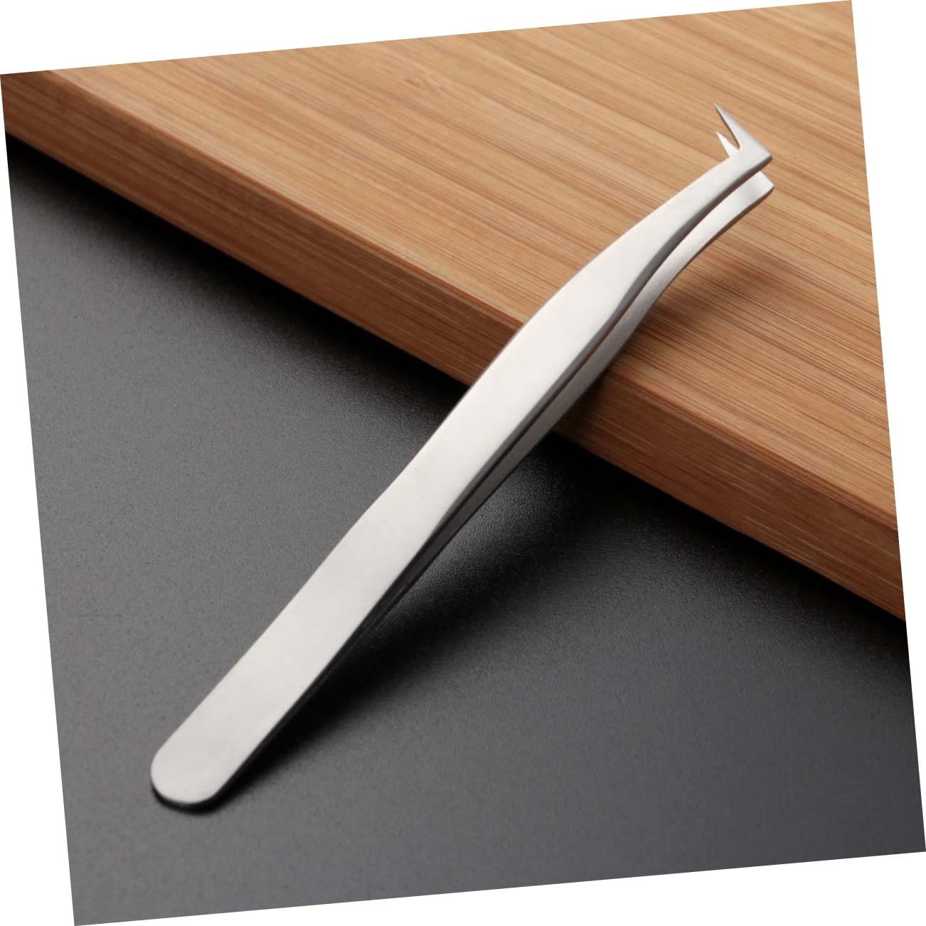 Premium Stainless Steel Eyelash Tweezers - Professional False Eyelash Applicator & Makeup Tool Set for Women - Perfect for Daily Use, Salon, Bridal & Party Makeup Application