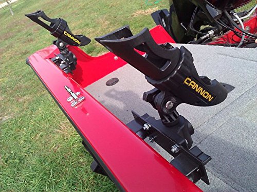 2X Heavy Duty Rod Holder for Lund Boat Sport Trak Gunnel System - Compatible with Cannon Rod Holders | Perfect for Fishing Accessories & Marine Equipment | Ideal for Trolling, Bass Fishing & Offshore Angling