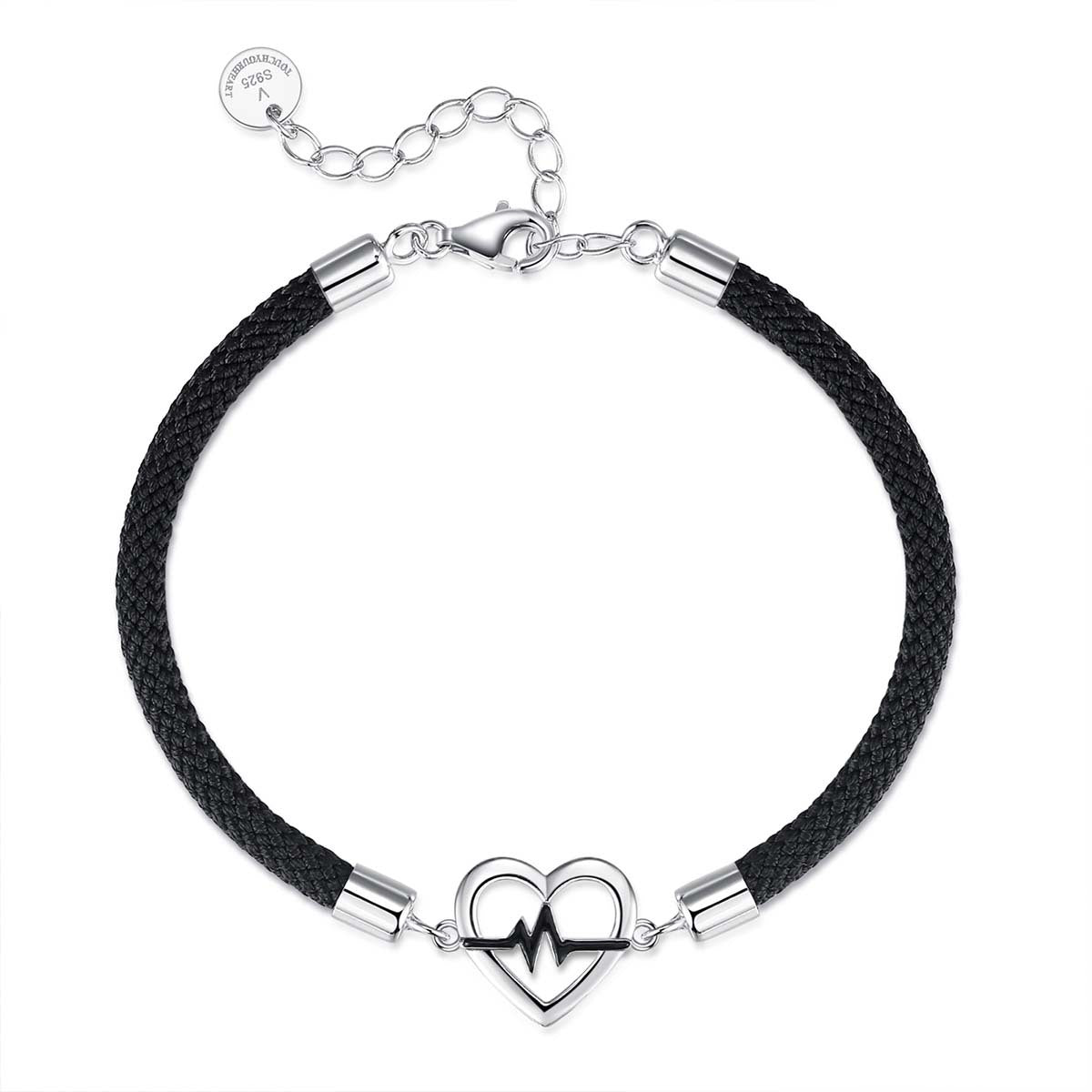 Heartbeat Signal Couple Bracel