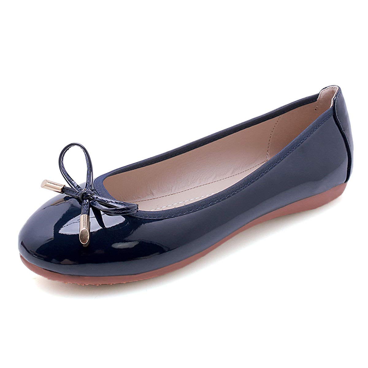 SAILING LU Women's Foldable Travel Ballet Flats - Lightweight Roll-Up Slippers for Walking, Airplane & Hotel Use - Portable Comfort Shoes for Commuting, Vacation & Lounge Wear