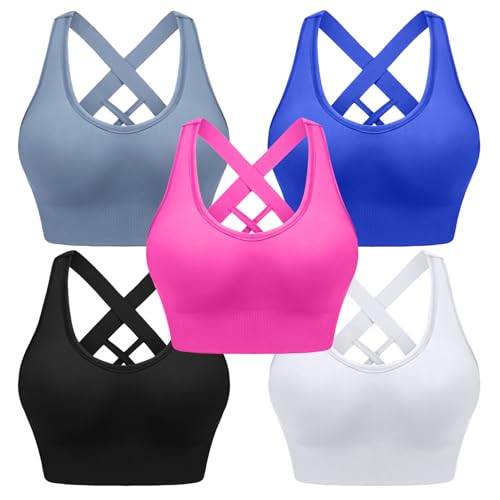 5 Pack-black+white+blue+hot Pink+royal Blue