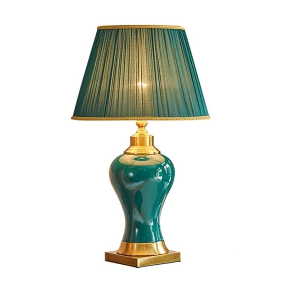 Vintage Retro Table Lamp with E27 Socket - Bedside Nightstand Lamp for Bedroom, Living Room, Office & Study | Perfect Reading Light & Night Light for Home Decor