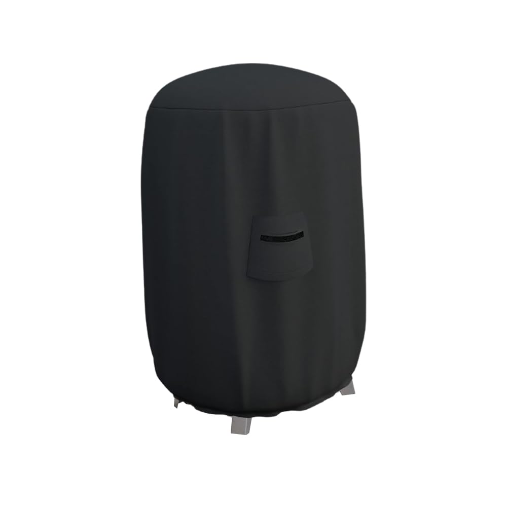 Premium 12 Oz Waterproof BBQ Grill Cover - UV & Weather Resistant Smoker Cover for Dome, Bullet, Barrel, Kettle & Drum Grills (22