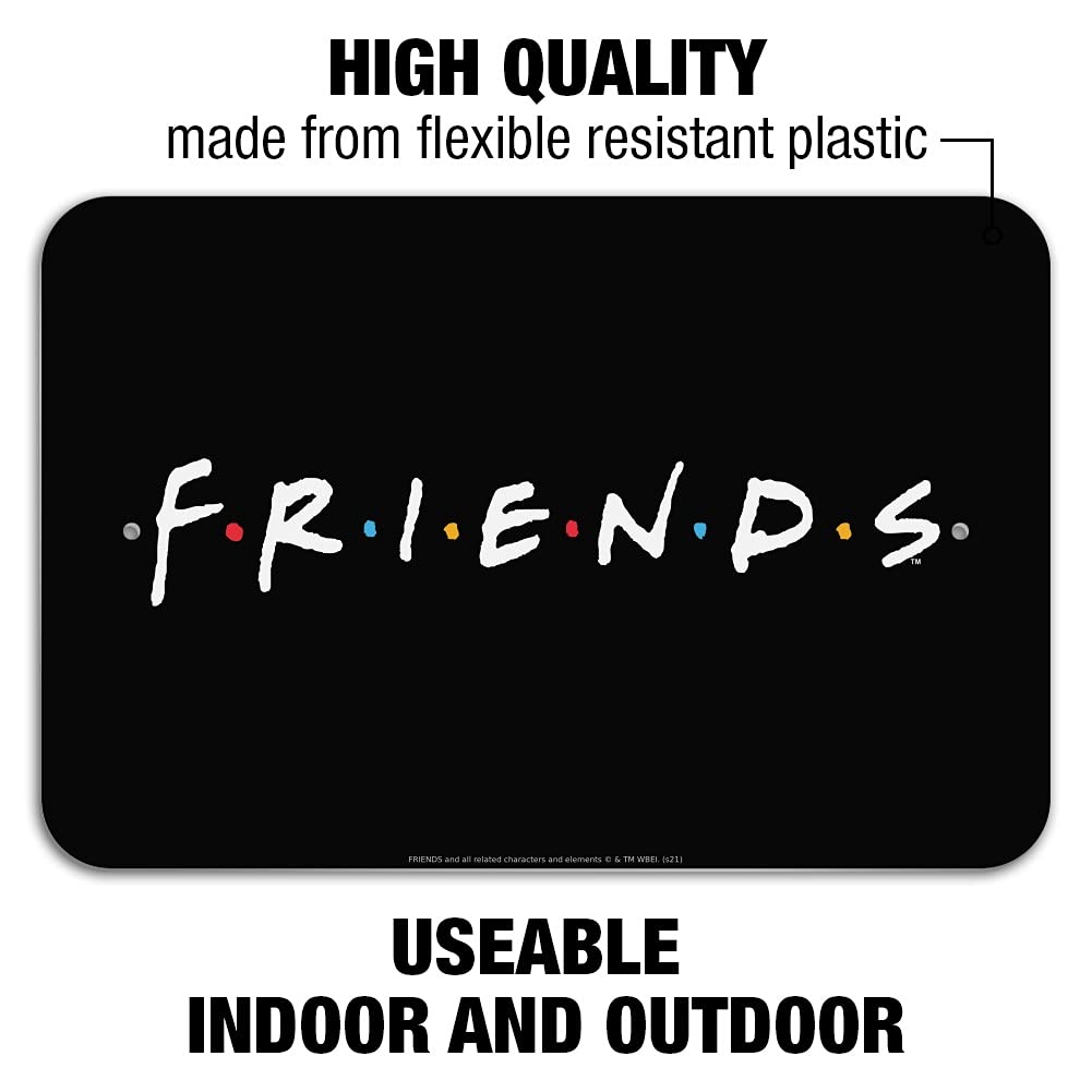 Friends Logo White Home & Office Sign - Custom Wall Decor for Living Room, Bedroom, or Workspace