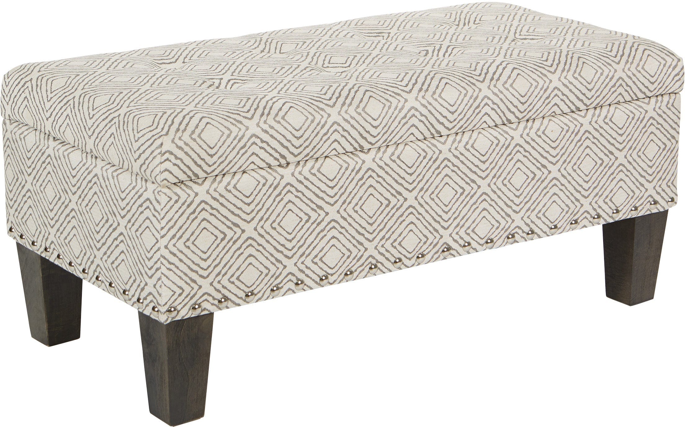 Office Star Clement Storage Bench with Seat [SB568] - Perfect for Entryway, Living Room & Bedroom Organization