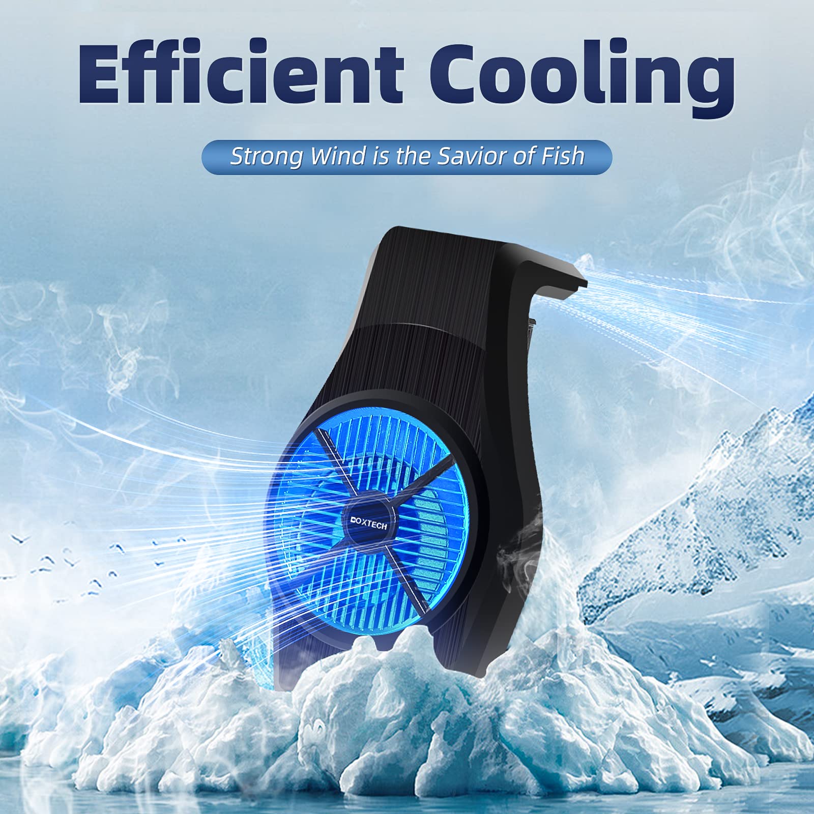 UPETTOOLS Aquarium Cooling Fan - Fish Tank Chiller for 7-15 Gallon Tanks, Tropical & Marine Fish, Shrimp & Coral | Energy-Efficient Water Cooling System for Home & Office Aquariums