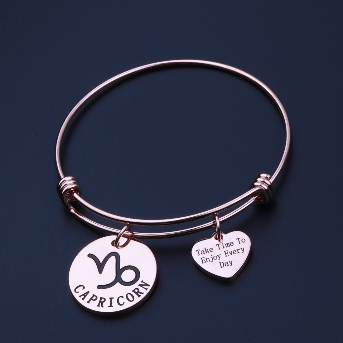 Rose Gold Zodiac Sign Bracelet - Personalized Constellation Jewelry Gift for Women & Girls - Perfect for Birthday, Anniversary & Valentine's Day Gifts