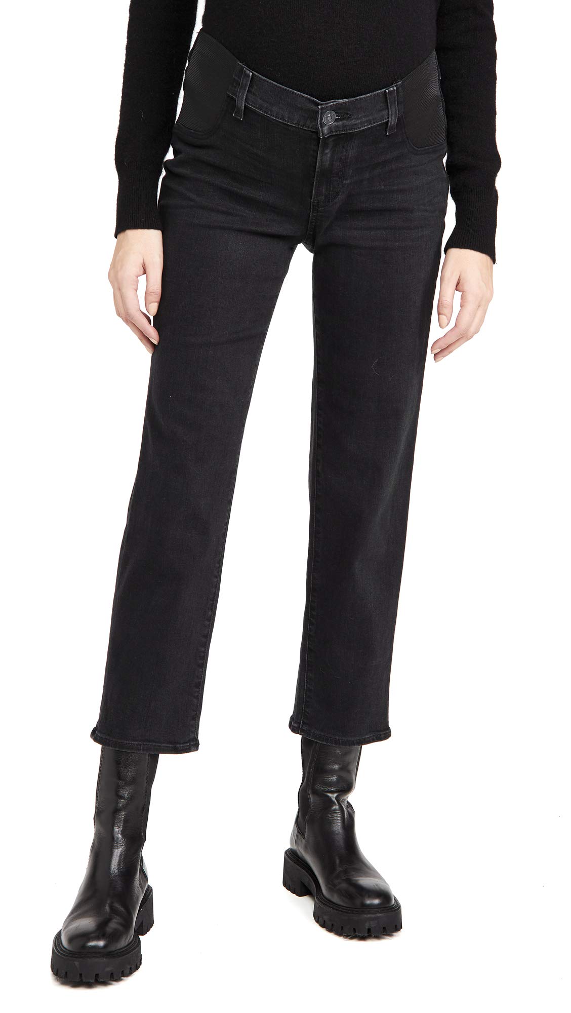 PAIGE Women's Noella Straight Maternity Jeans - Comfortable Stretch Denim Pants for Pregnant Women | Perfect for Work, Casual Wear & Everyday Comfort