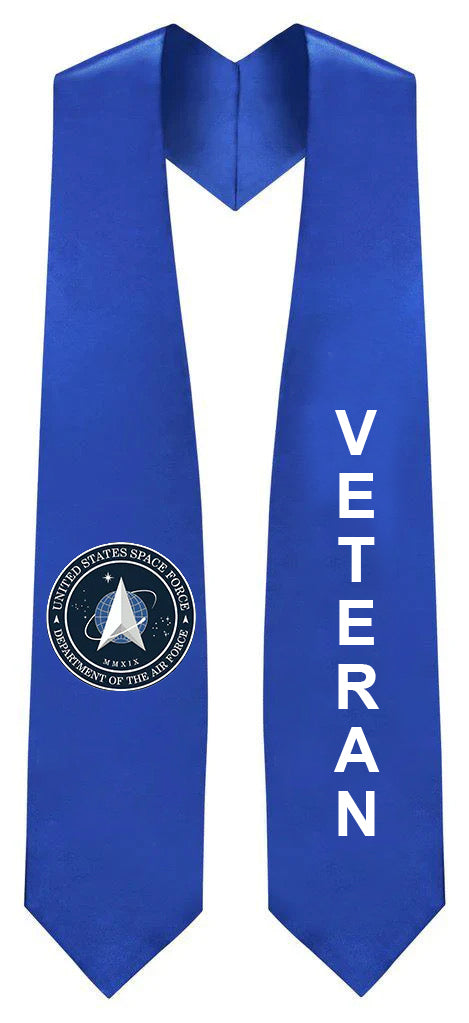U.S. Space Force Veteran Stole - Military Graduation Stole for Veterans & Service Members - Perfect for Graduation Ceremonies, Military Balls & Veteran Recognition Events