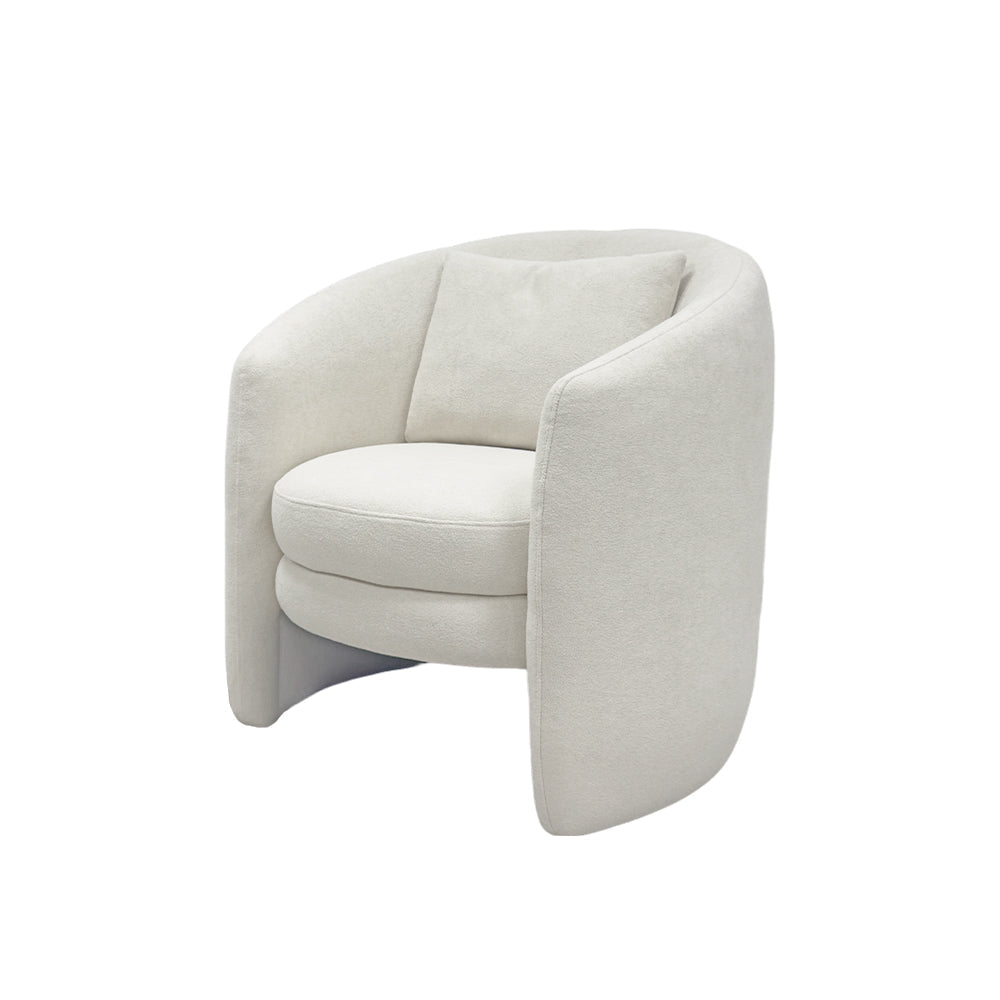 Royal Comfort Royce Armchair - Modern Upholstered Lounge Chair for Living Room, Bedroom & Office - Premium Fabric & Sturdy Wood Frame - Perfect for Relaxing, Reading & Entertaining