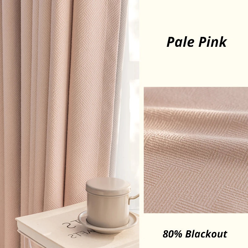 Elena Striped Chenille Curtain Swatch - Soft Textured Window Drapes for Living Room & Bedroom Decor