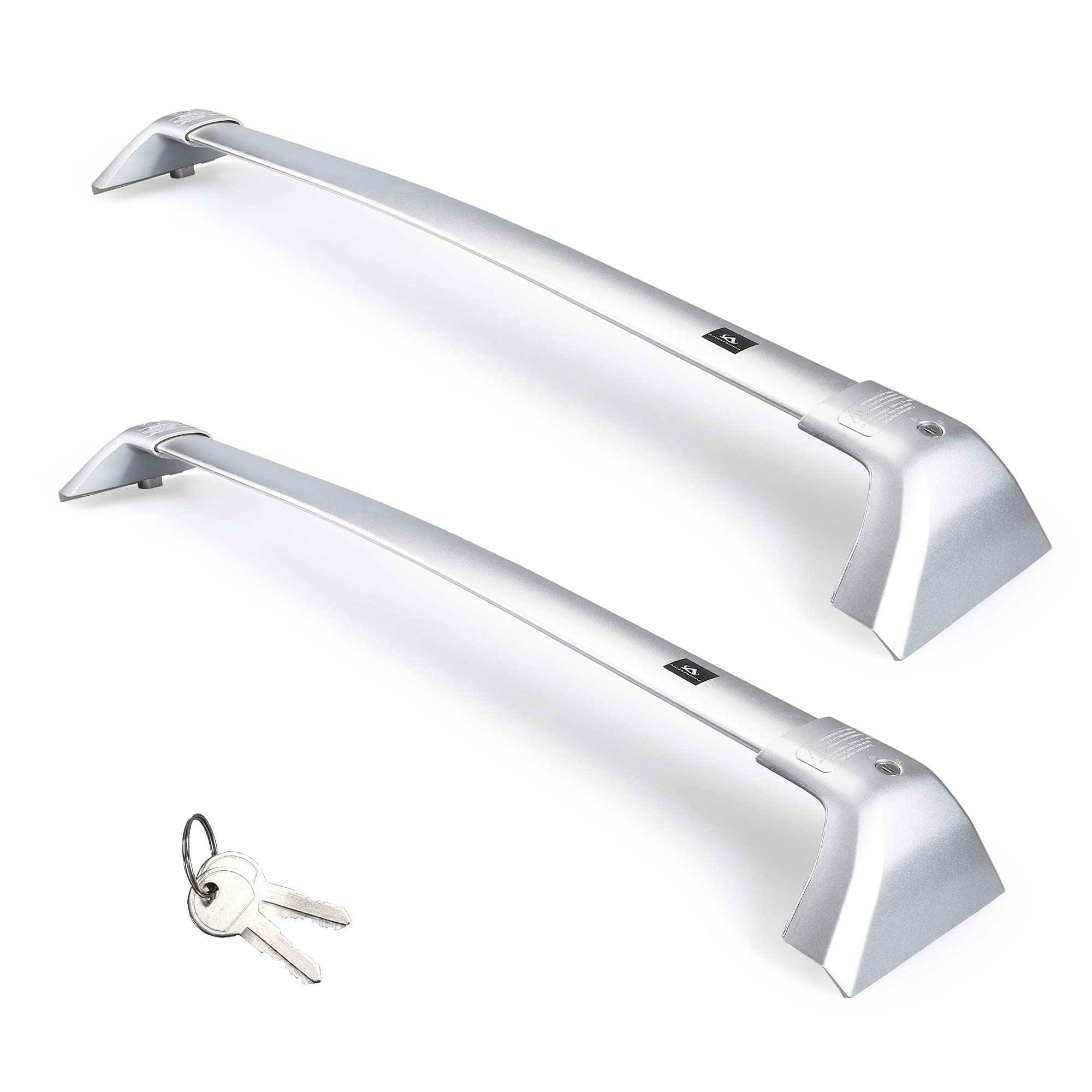 Heavy Duty Silver Roof Rack Cross Bars for Toyota Highlander 2020-2025 XLE Limited Platinum - Anti-Theft Lock System, 260 lbs Load Capacity (1 Pair) - Perfect for SUV Cargo Carriers, Kayak Racks & Outdoor Adventure Gear