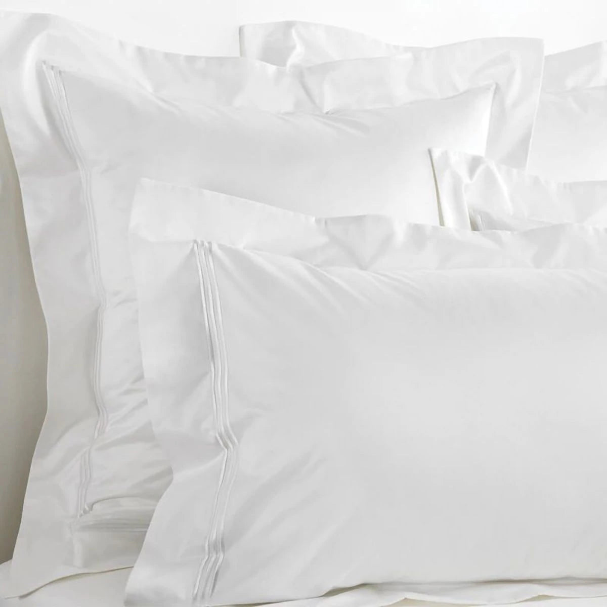 Luxury 1200 Thread Count Palais White European Pillowcase Set by Sheridan - Premium Hotel Quality Bedding for Master Bedroom & Guest Room Decor