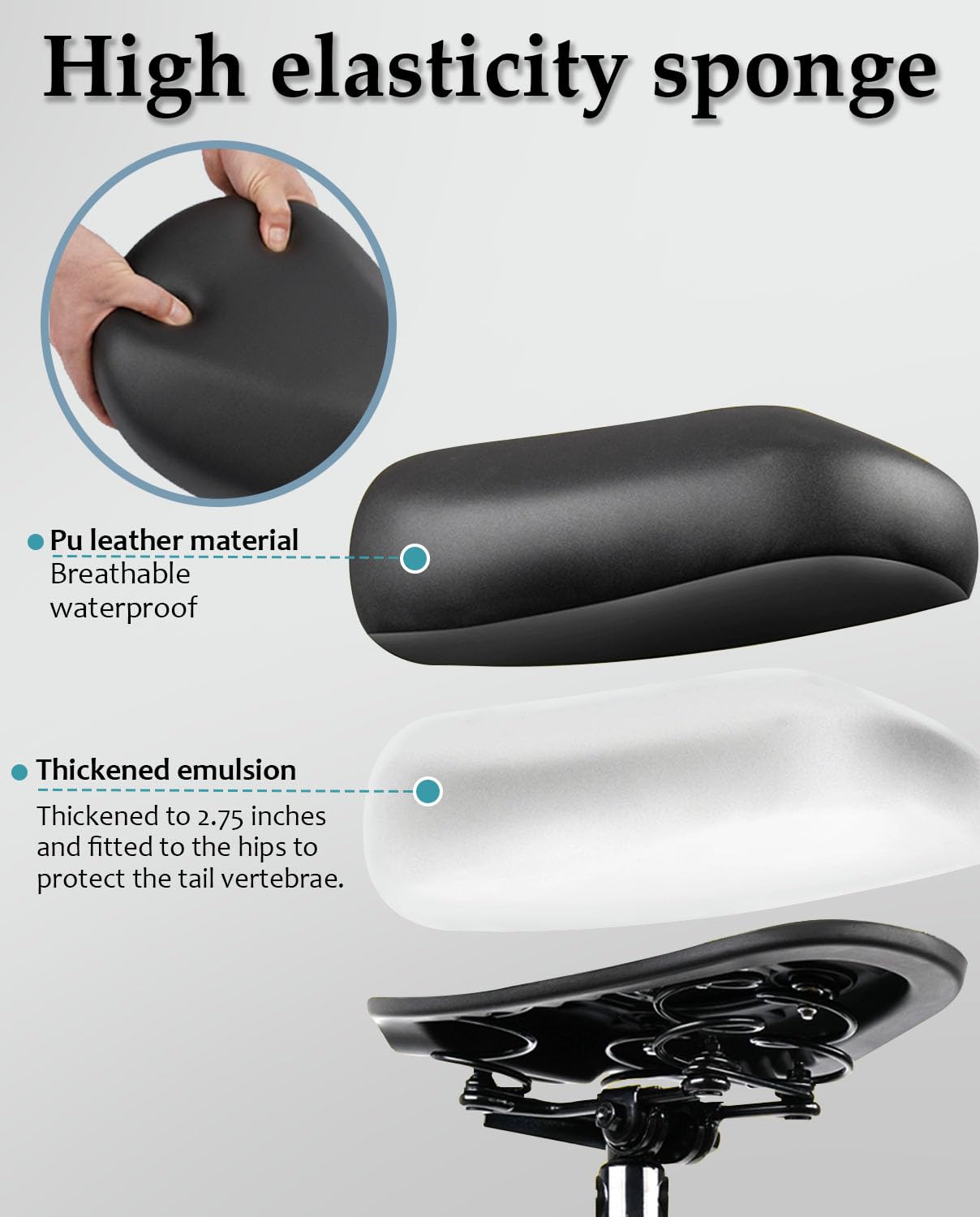 Ninebot Max G30P/G30LP Electric Scooter Seat - Oversized Comfortable Saddle with Backrest & Wide Cushion | Perfect for Commuting & Urban Travel | Electric KickScooter Accessories