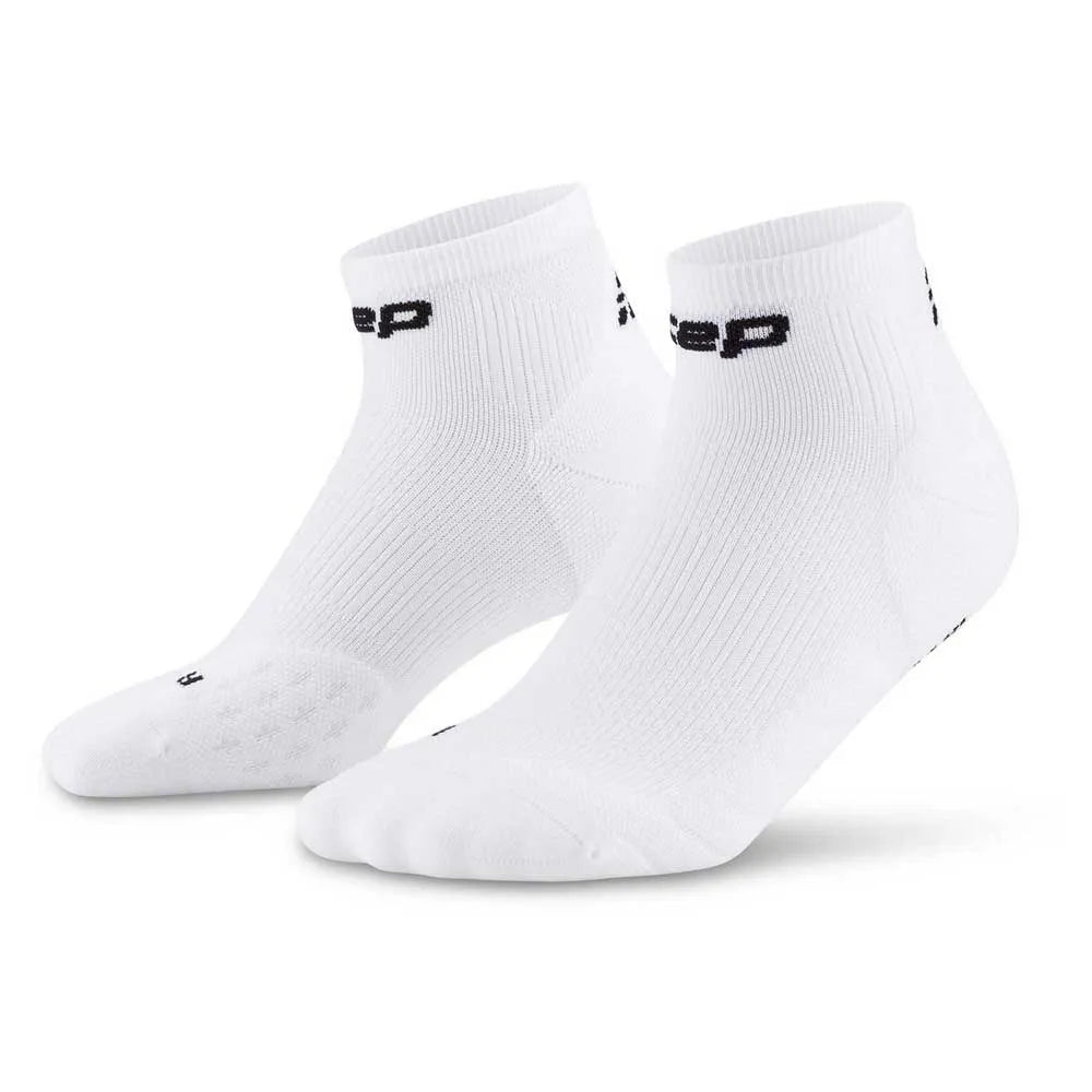 CEP Men's Running Socks - Low Cut 5.0 Performance Athletic Socks for Jogging & Training - Breathable White Sports Socks for Marathon, Gym & Everyday Wear