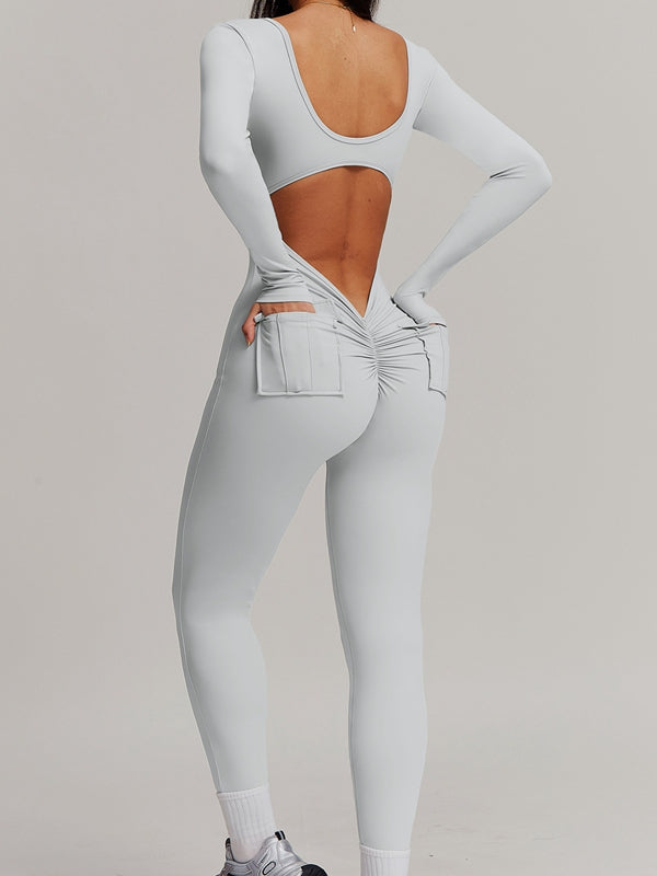 ZASUWA Women's Sexy Cutout Pocket Cargo Jumpsuit - Stylish Booty Shorts for Night Out, Party & Streetwear Fashion