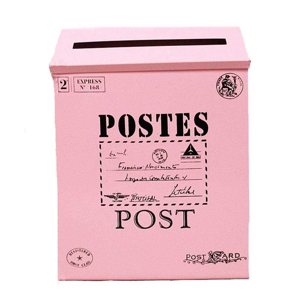 Wall Mounted Lockable Outdoor Letter Box - Secure Mailbox for Home, Garden & Post - Decorative Newspaper & Suggestion Box (Green) - Perfect for Front Door, Porch & Backyard Mail Delivery