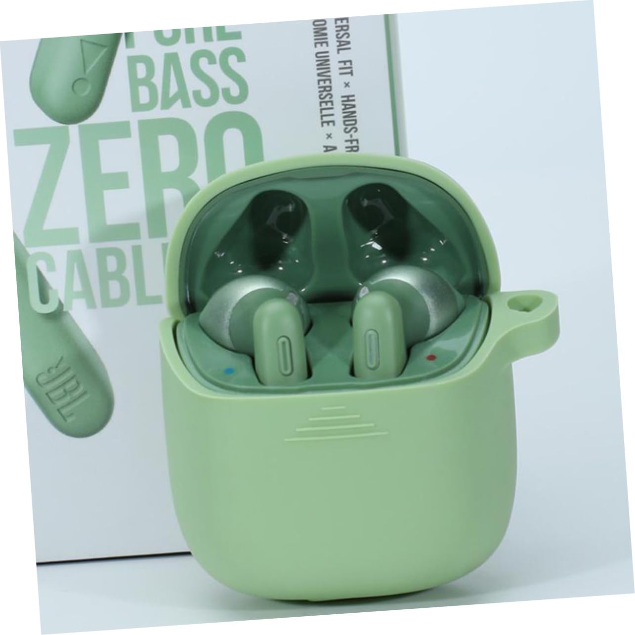 Veemoon Silicone Protective Case for Tune220TWS Wireless Earbuds - Shockproof Cover with Full Protection for AirPods Pro/Samsung Buds (Perfect for Gym, Running & Travel)