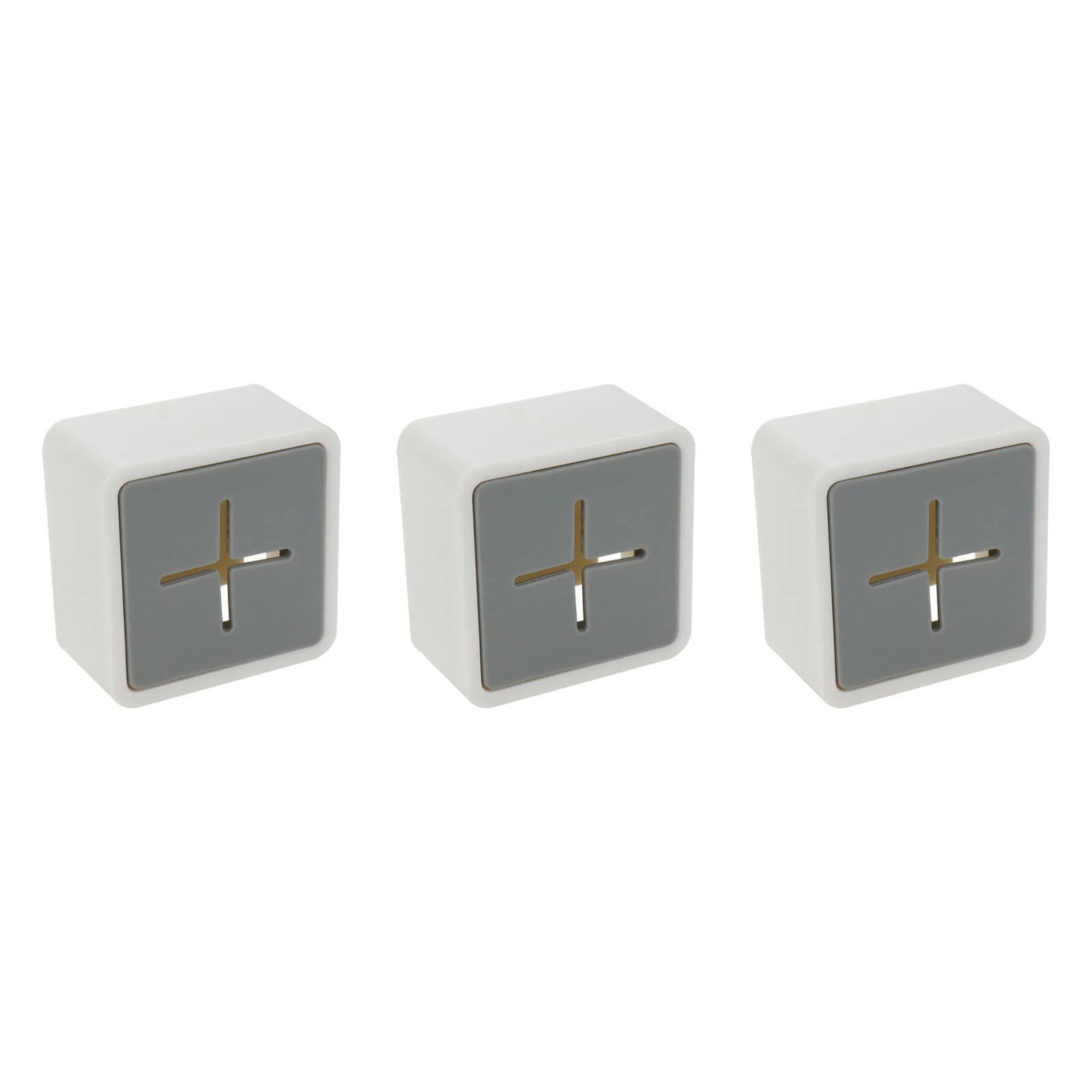 Sscon 3Pcs Self Adhesive Towel Hooks - Gray for Kitchen & Bathroom Organization