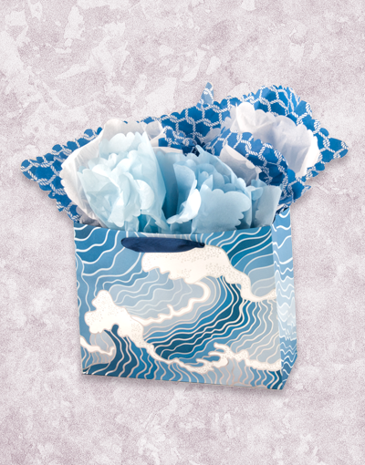 Big Waves (Market) Gift Bags - Premium Party Favor Bags for Birthdays, Weddings & Baby Showers - Bulk Pack of 50 - Perfect for Candy, Treats & Small Gifts