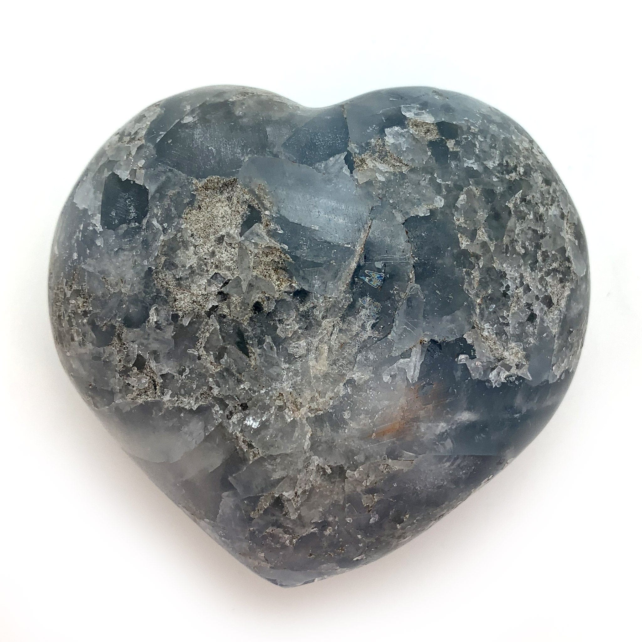 Celestite Heart Crystal - Natural Healing Stone for Love & Peace - Perfect for Meditation, Home Decor & Spiritual Gifts