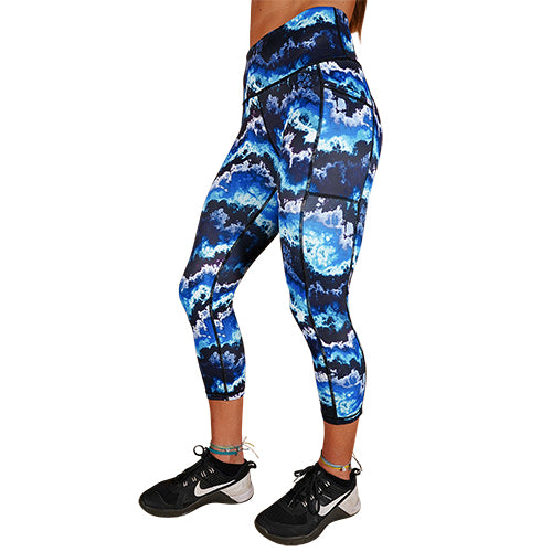 Storm Leggings for Women - High Waist Yoga Pants, Workout Running Tights - Moisture Wicking & Stretchy Activewear for Gym, Hiking, and Everyday Wear