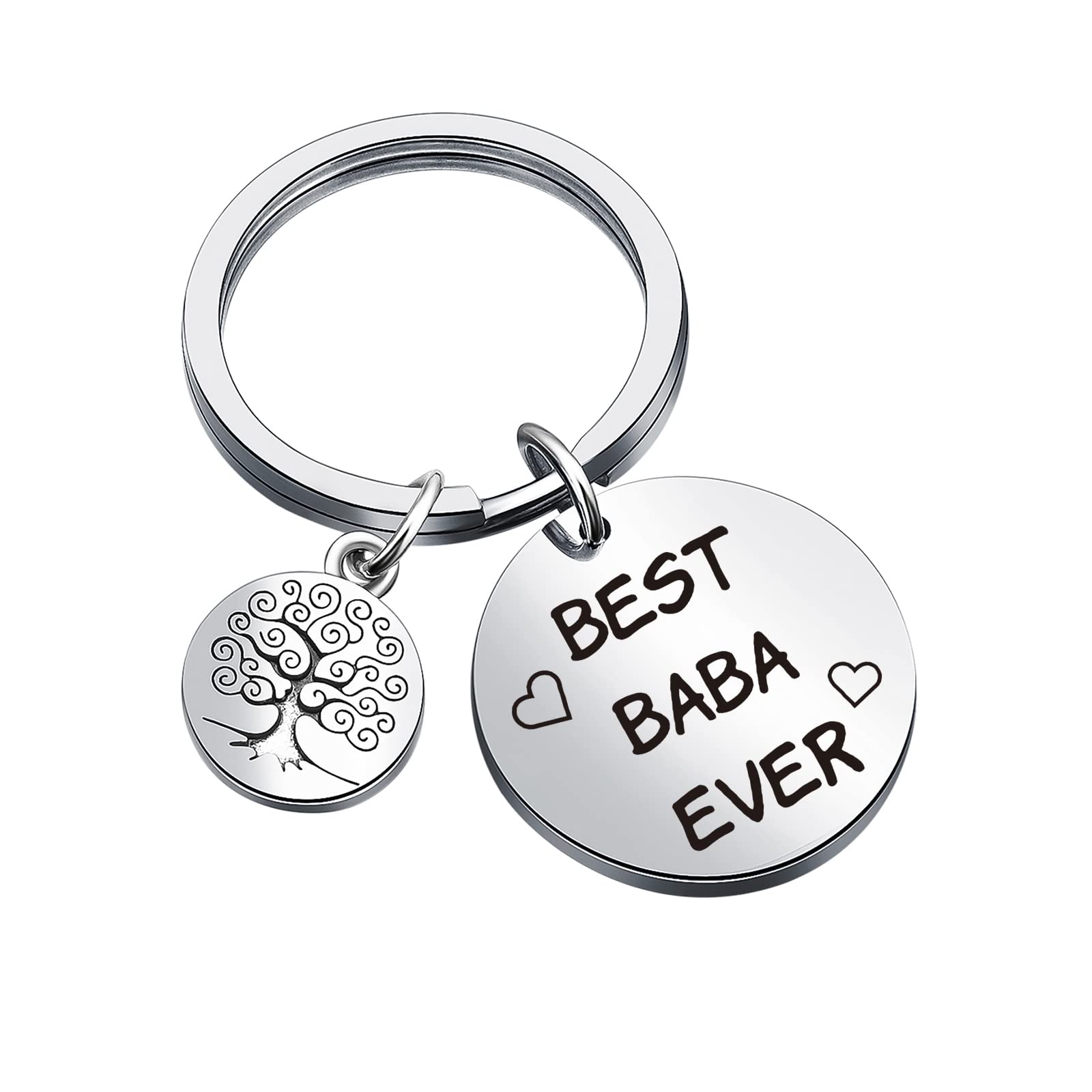 Baba Keyring - Personalized Cousin, Best Friend, Grandpa, Uncle Keychain - Perfect for Birthdays, Anniversaries, and Family Gifts
