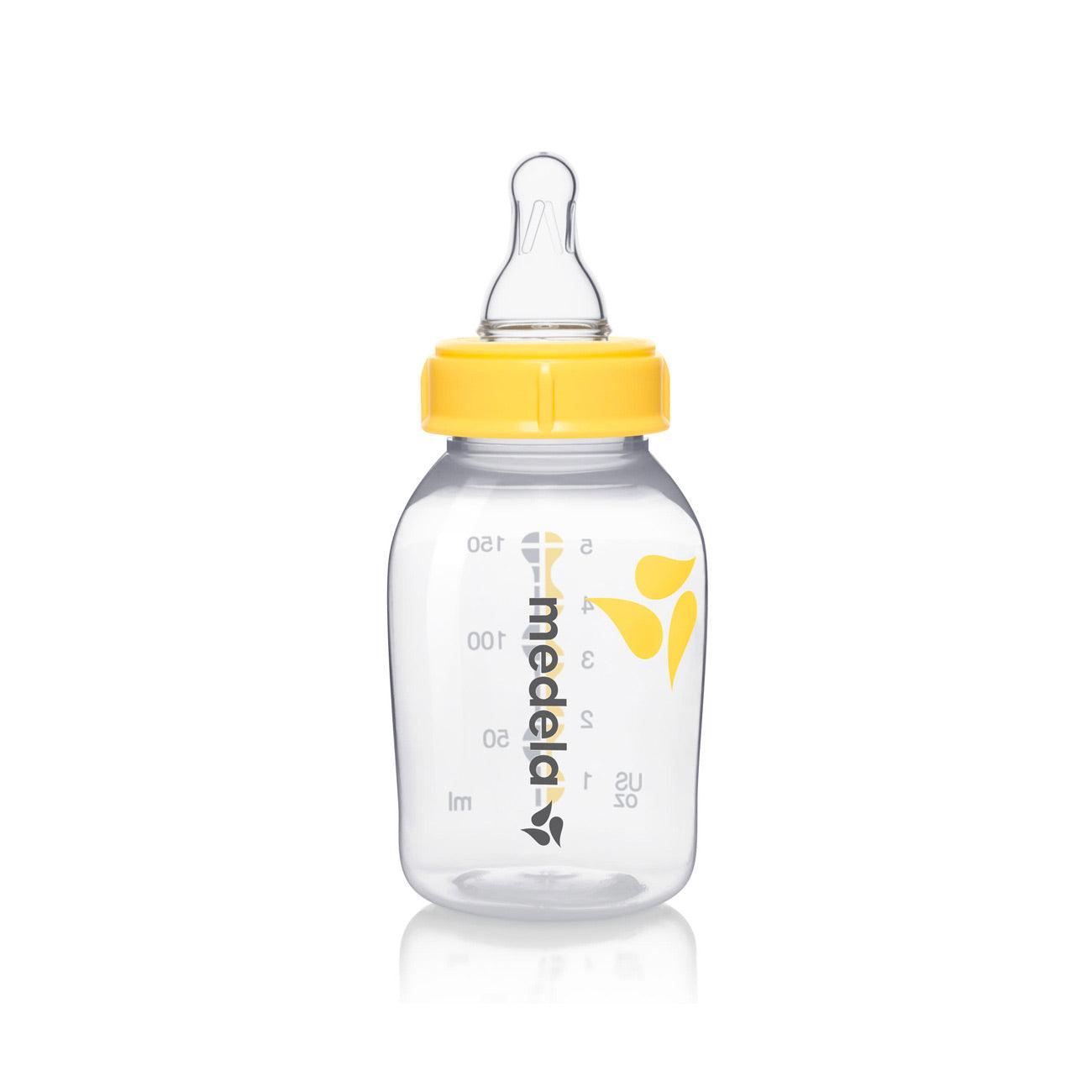 Breast Milk Bottle with Soft Silicone Teat - BPA Free Baby Feeding Bottle for Newborns & Infants - Perfect for Nursing, Travel, and Daycare Use
