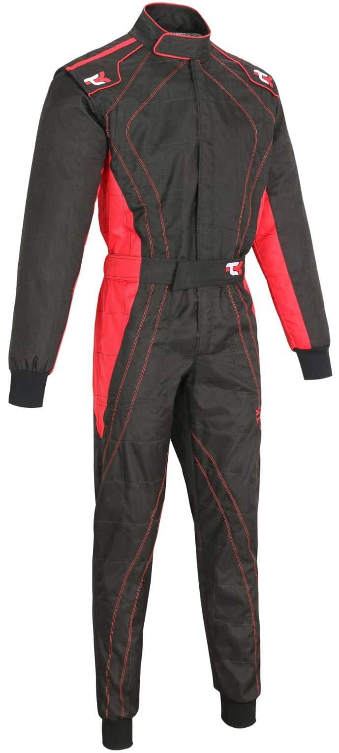 TK Adult Karting Suit - Professional One Piece Race & Rally Suit for Go Kart Racing - Durable Cordura Fabric - Perfect for Track Days, Motorsports & Racing Events