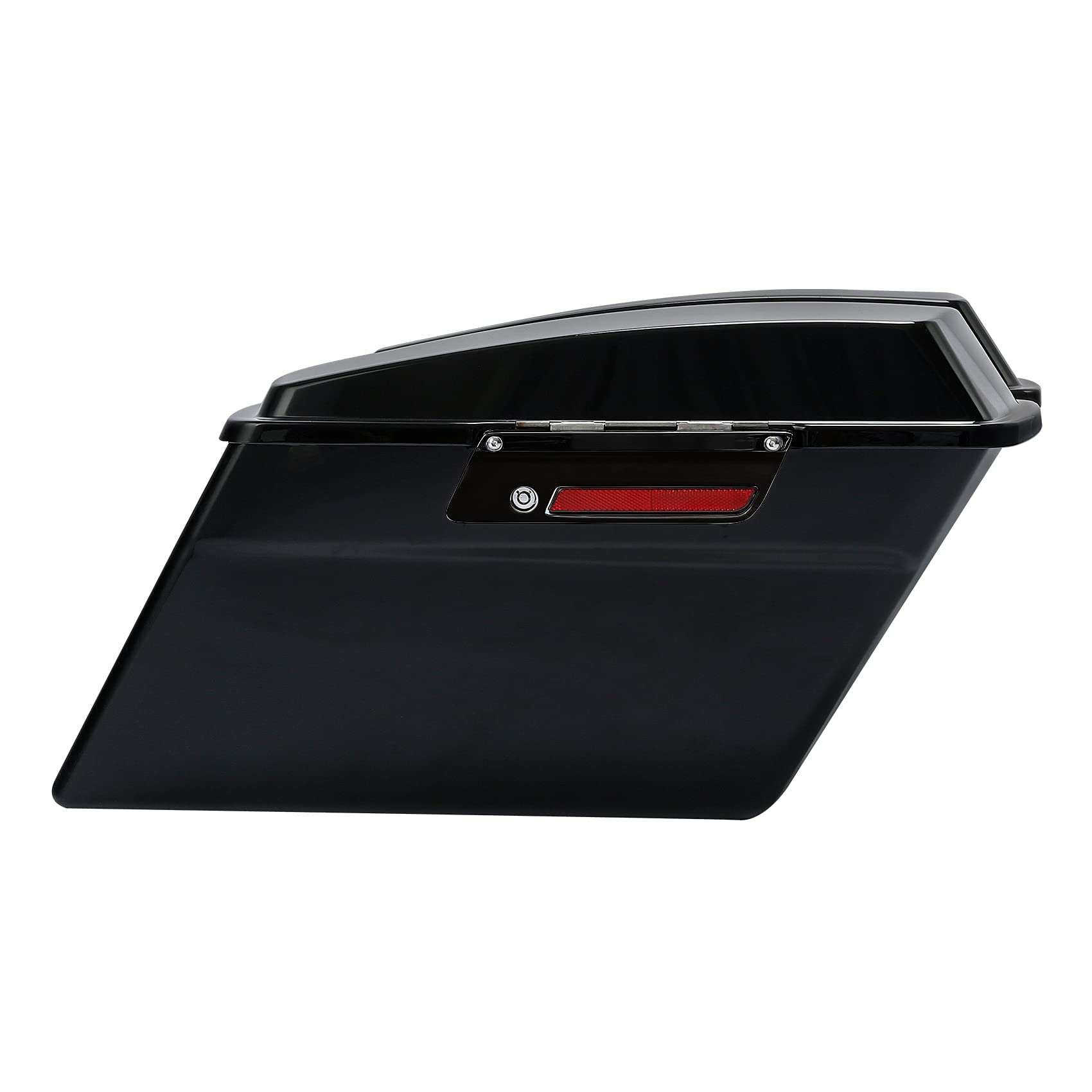 XFMT Motorcycle Hard Saddlebags for Harley Touring Models - Vivid Black Trunk with Lids & Latches (Fits Road King, Street Glide, Road Glide, Electra Glide 1994-2013) | Durable Storage for Long Rides & Road Trips