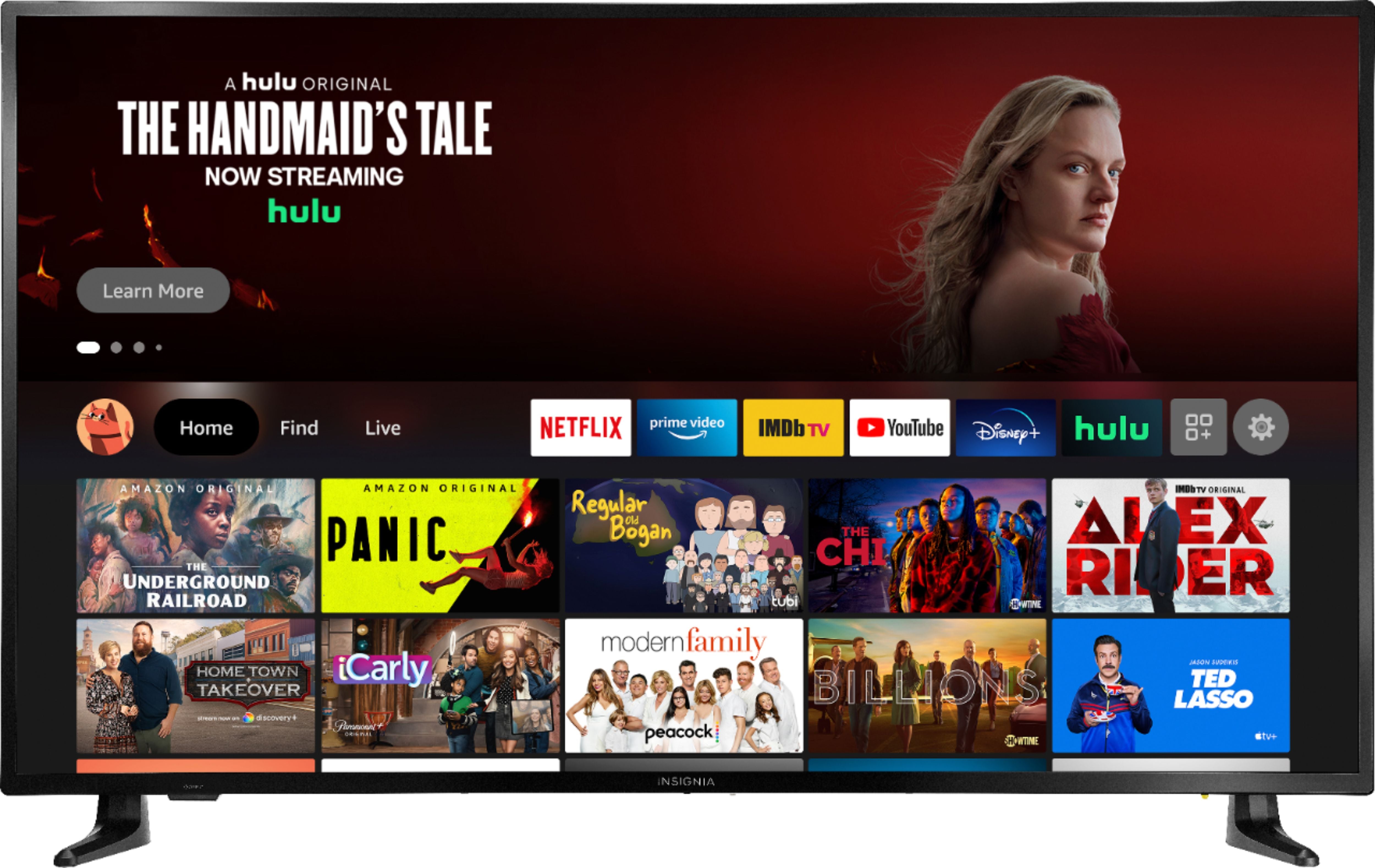 Insignia 50-Inch Class F30 Series LED 4K UHD Smart Fire TV with Alexa Voice Remote (NS-50F301NA22) - Streaming, Gaming & Home Entertainment