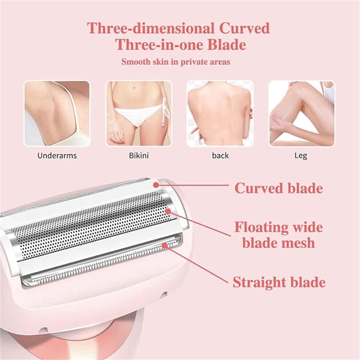 Dusk Official Electric Razor for Women - 2-in-1 Waterproof Lady Shaver for Legs, Arms & Bikini Area | The Glide Pro 3.0 Rechargeable Shaver with Smooth Glide Technology (Blue) | Perfect for Travel, Gym & Sensitive Skin Care