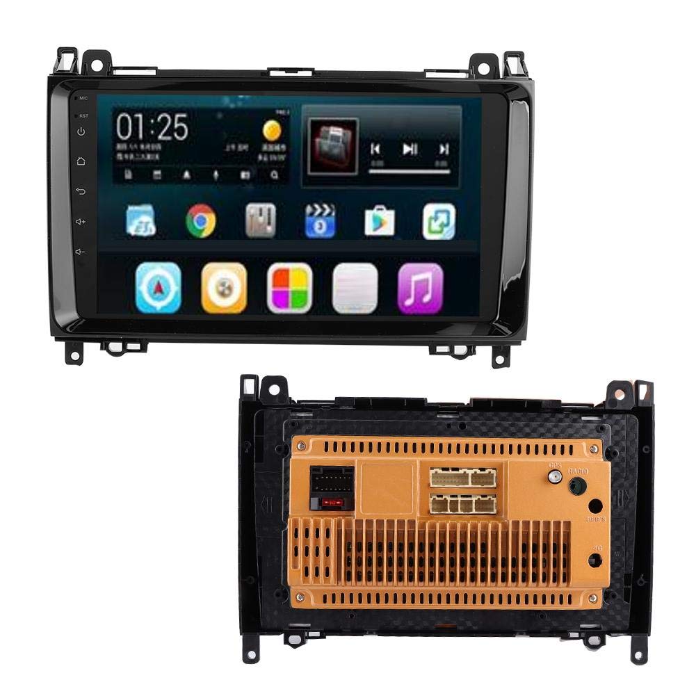9 Inch HD Capacitive Touch Screen MP5 Player with Auto Navigation & Reverse Camera | 4-Core CPU for Android 9.1 | Car Multimedia System for GPS Navigation, Music & Video Playback