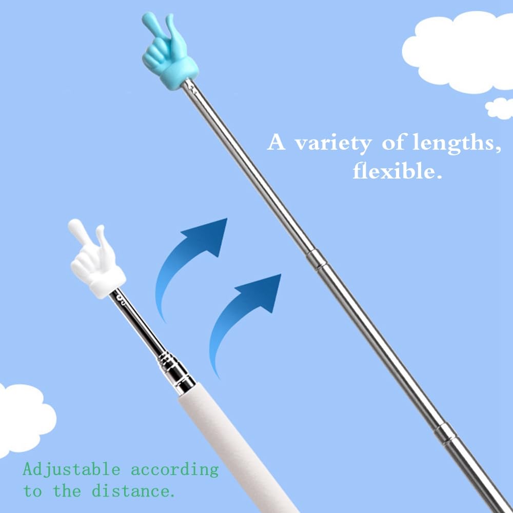 Retractable Teacher Pointer Stick for Classroom - Blue (1 PCS) - Perfect for Elementary & Kindergarten Teaching