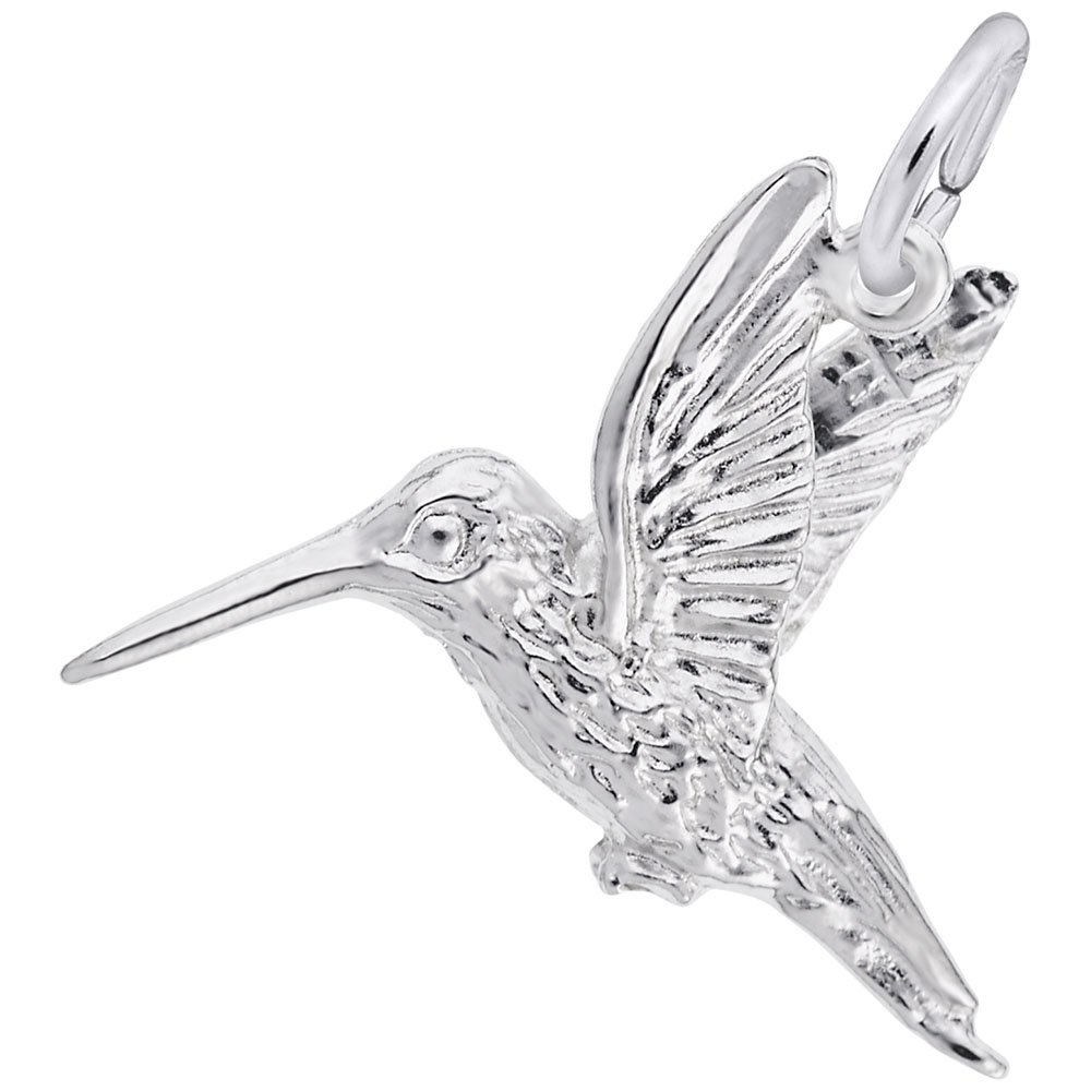 Hummingbird Charm Pendant - Sterling Silver Jewelry for Bracelets & Necklaces - Perfect for Gifts, Boho Style & Everyday Wear