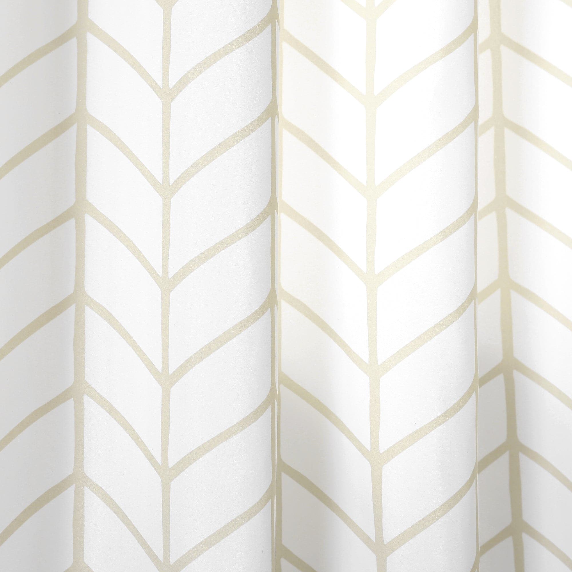 Calia Chevron Geo Window Curtain Panels Set - Stylish Chevron Pattern Blackout Curtains for Living Room & Bedroom - Elegant Home Decor for Privacy & Light Control
