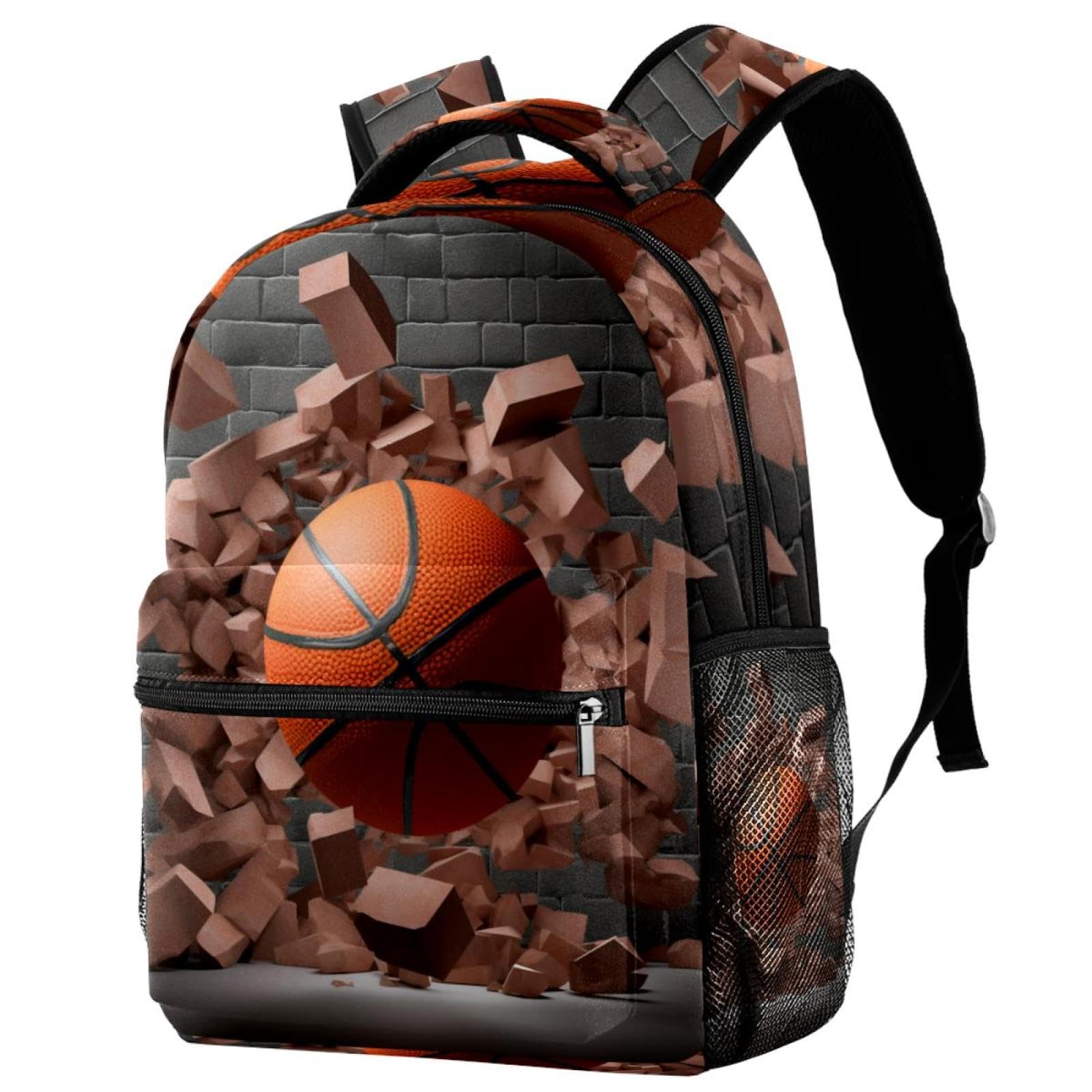 Stylish Unisex Travel Backpack for Women & Men - Durable Carry-On Backpack for Work, Gym & Outdoor Adventures | Perfect for Commuting, Hiking & Basketball Fans
