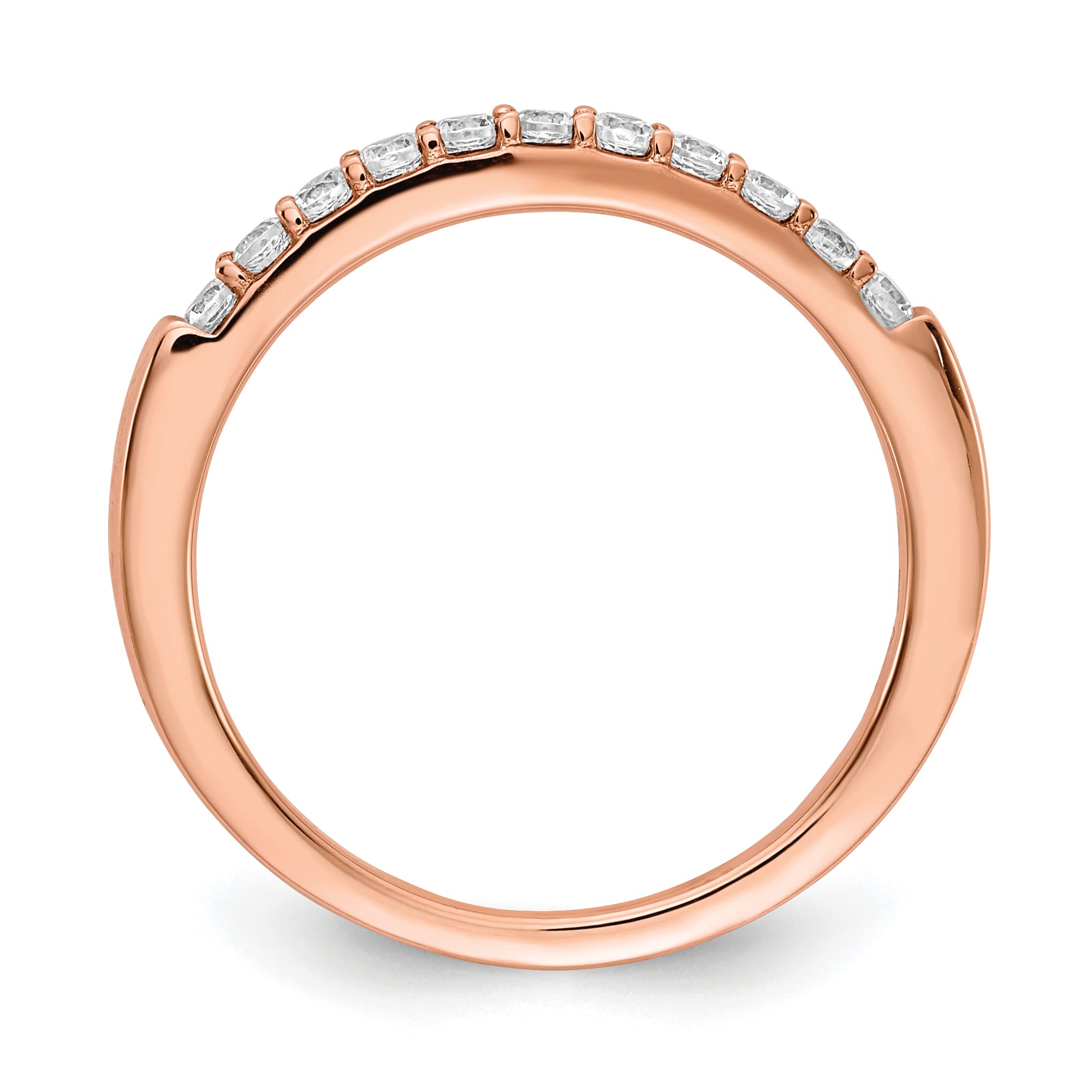 14K Rose Gold Diamond Ring for Women - Elegant Engagement, Wedding, Anniversary Jewelry Gift - Perfect for Proposals, Bridal, and Special Occasions