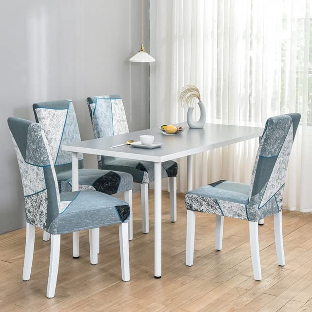 Spandex Floral Print Stretch Elastic Chair Covers - 1pc (R32) for Wedding, Dining Room, Office & Banquet - Perfect for Home Decor, Party Decorations & Event Seating