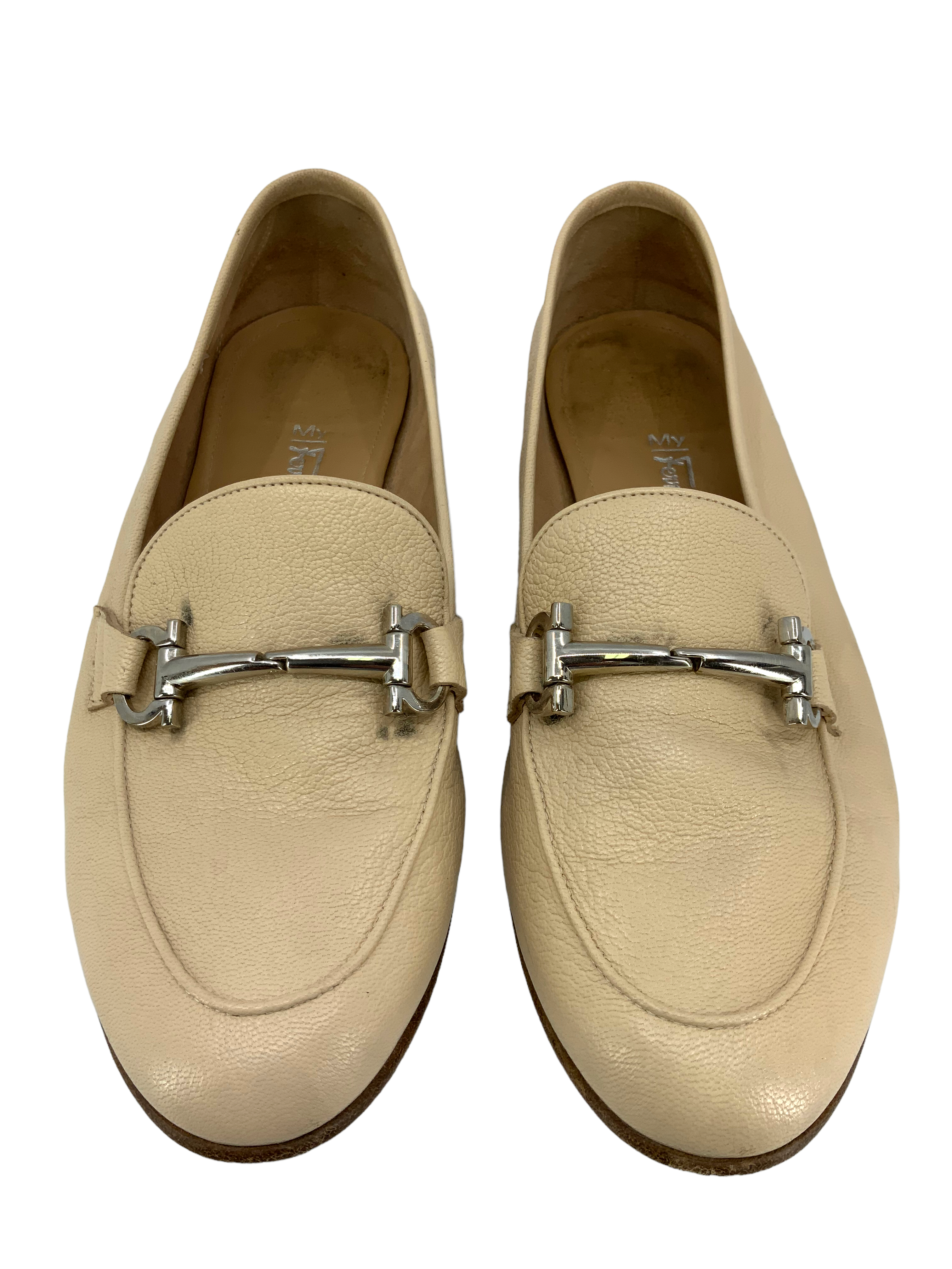 Salvatore Ferragamo Genuine Leather Horsebit Loafers for Men - Size 9.5 US - Classic Italian Designer Shoes for Business, Office & Formal Occasions
