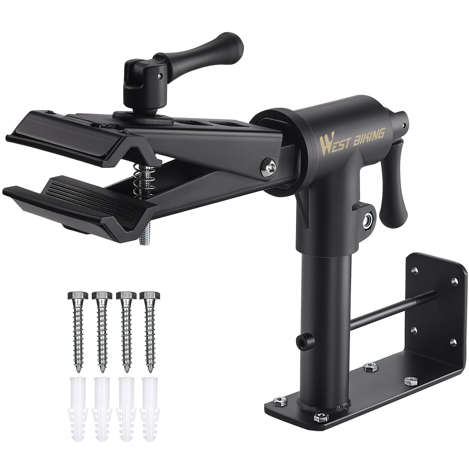 **Heavy-Duty Adjustable Bike Repair Stand for Road & Mountain Bikes – Supports Up to 88lbs – Stable Bike Maintenance Stand with Tool Storage – Perfect for Home Garage & Professional Bike Shops**