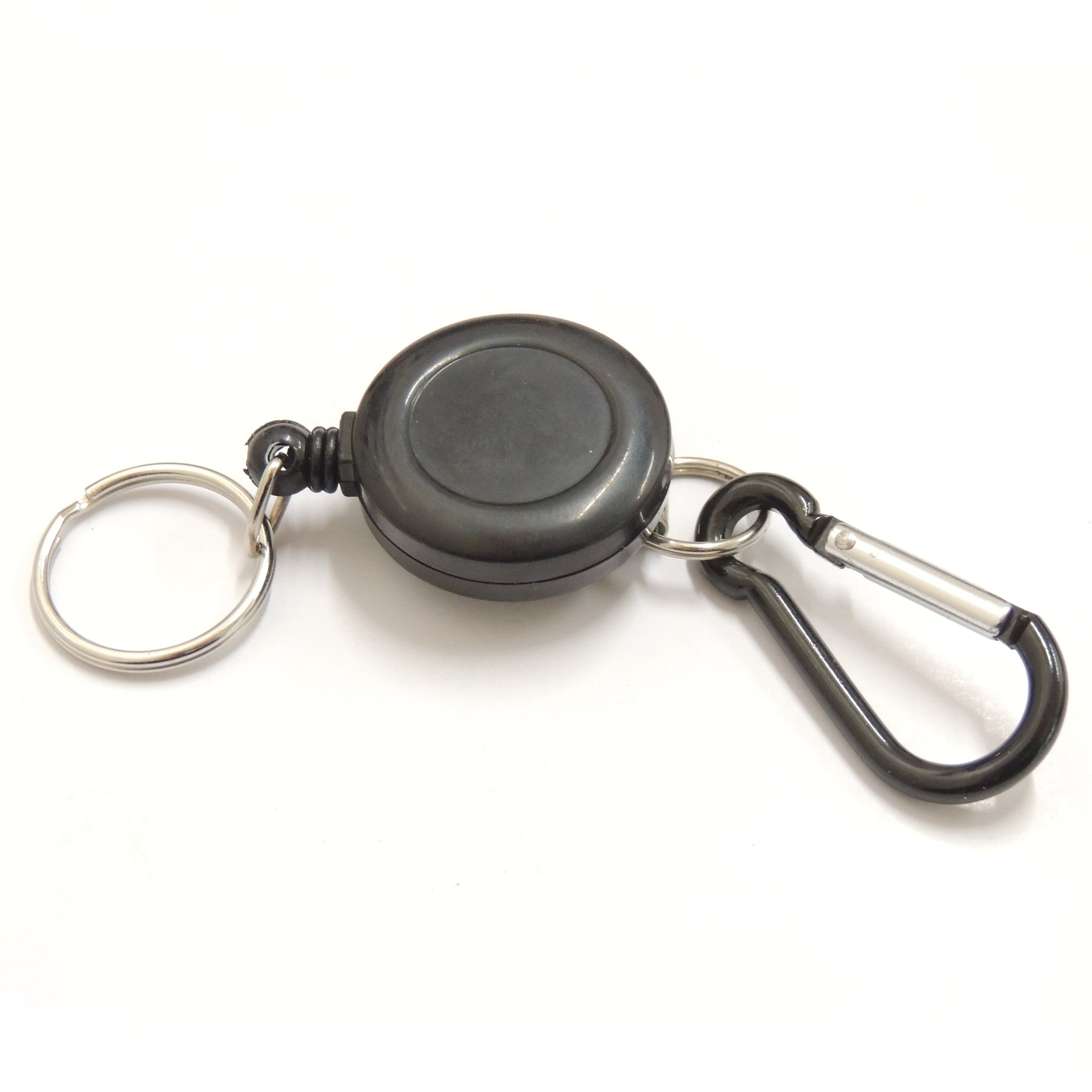 Retractable Reel Keychain with Carabiner Clip - 3M Sticky Pad Included for Secure Mounting | Perfect for Keys, ID Badges, Ski Passes & Work Security Cards | Durable Belt Clip for Easy Access