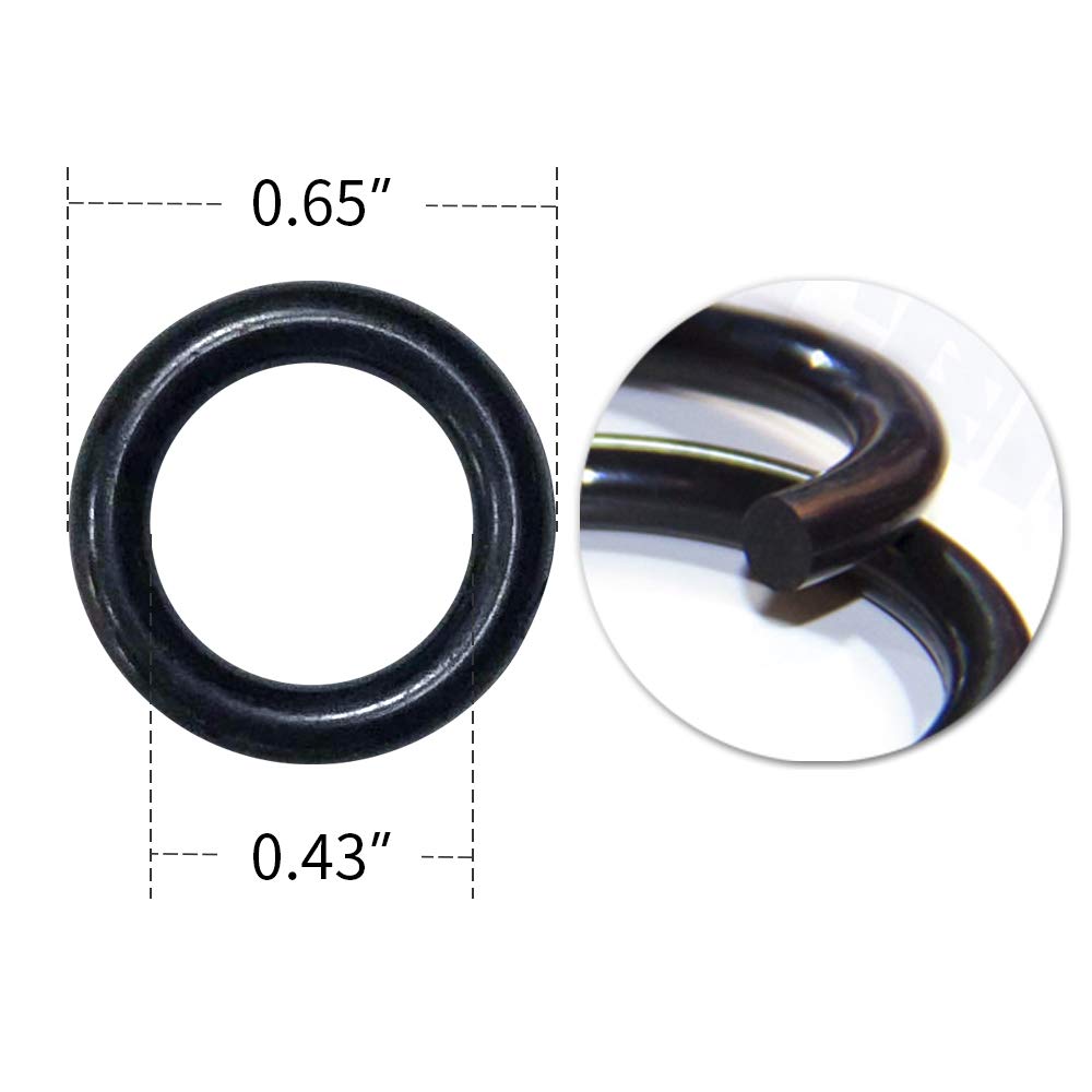 HQMPC Garden Hose O-Ring Replacement Kit - 30Pcs for Quick Connectors | Durable Rubber Seals for Leak-Free Watering, Irrigation & Outdoor Use