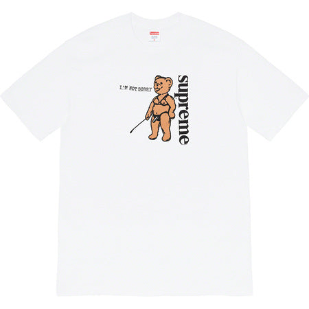 Supreme Not Sorry T-Shirt - White Cotton Unisex Tee for Streetwear & Casual Outfits | Perfect for Urban Fashion & Everyday Wear