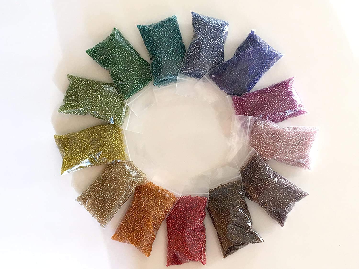 11/0 Seed Beads - 50g (1.76 oz) Clear Glass Beads for Jewelry Making, DIY Crafts, and Embroidery Projects