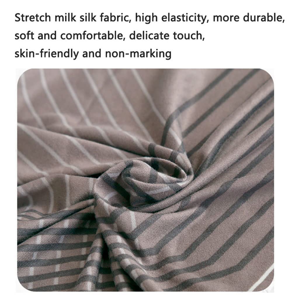YOPOIY Printed Stretch Sofa Cover for 1-4 Seat Couch - Non-Slip, Washable Furniture Protector with Elastic Bottom (Fits 190-230cm, 3-5 Seater) - Perfect for Living Room, Bedroom & Home Decor