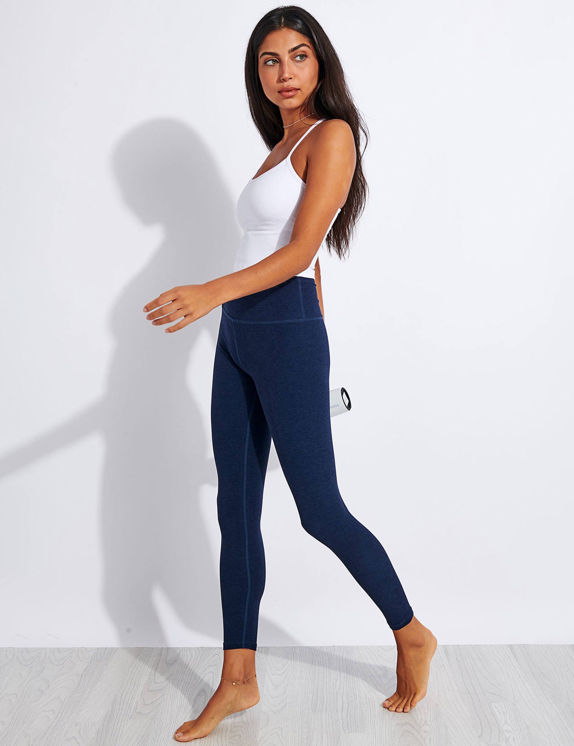 Spacedye Caught In The Midi High Waisted Leggings - Nocturnal Navy | Yoga, Workout & Lounge Wear for Women