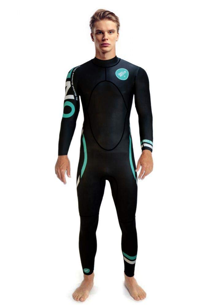 Premium Men's Long Sleeve Wetsuit for Surfing, Diving & Water Sports | High-Performance Neoprene Swimwear | Comfortable & Durable Design for Cold Water Activities