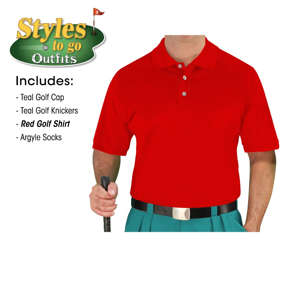 Styles To Go - Men's Complete Golf Outfit Set with Polo Shirt, Cap & Socks - Premium Comfort for Golf Course, Driving Range & Casual Wear