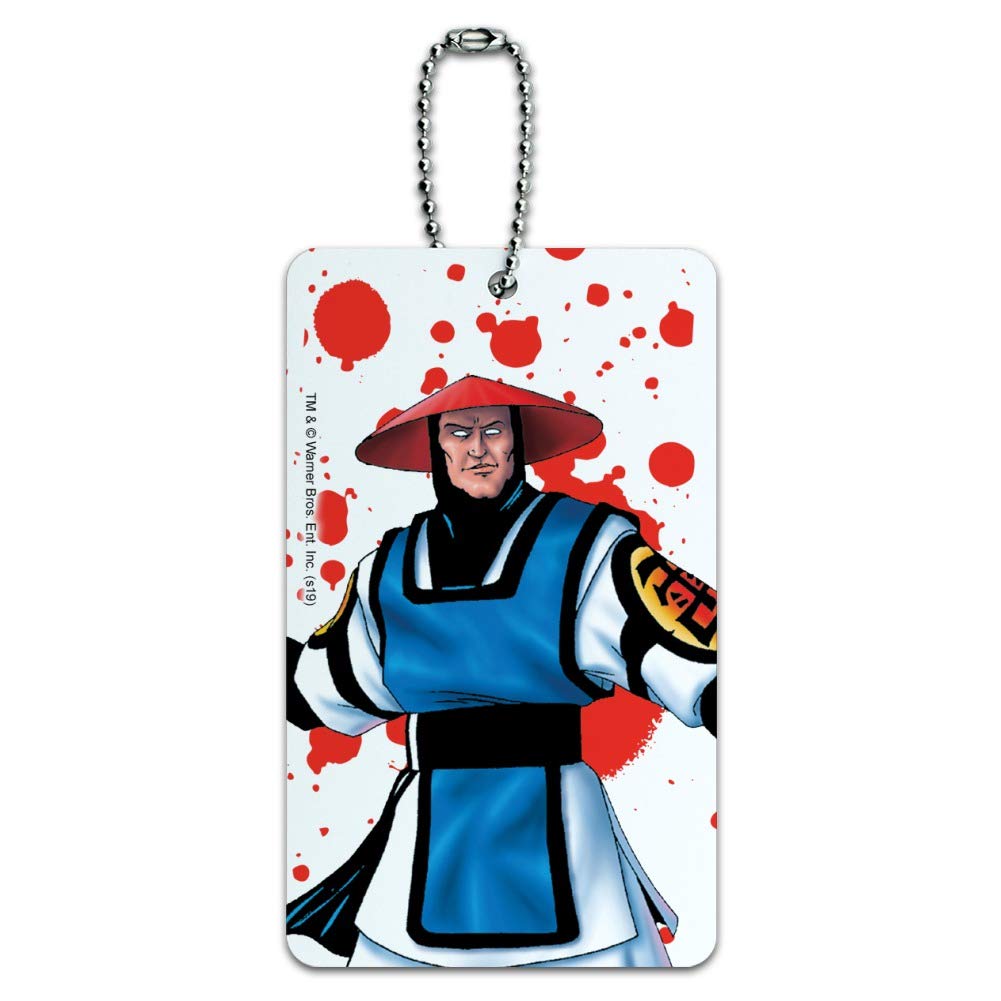 Mortal Kombat Klassic Raiden Character Luggage Tag - Durable Suitcase ID Tag for Carry-On Bags - Perfect for Gamers & Travel Enthusiasts (Airport, Convention, Cosplay Use)